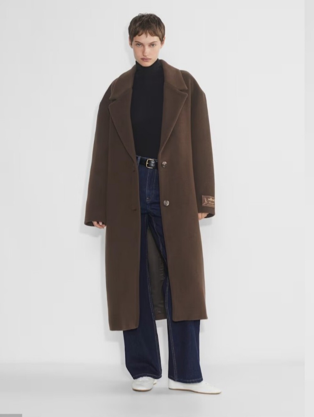 Aritzia The Only Coat - Wool Cashmere In Burnt Cedar